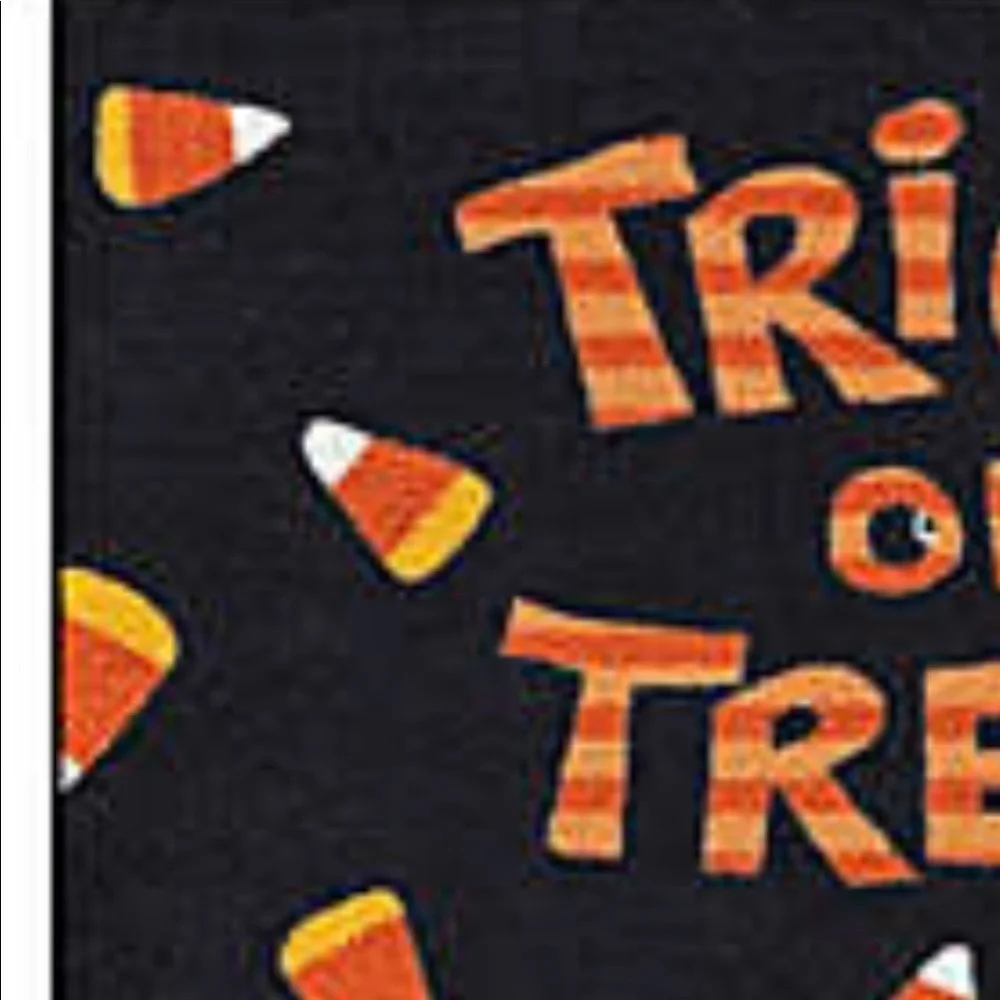 🧡 Rare Festive Halloween Candy Corn Rug 20 x 34 NWT